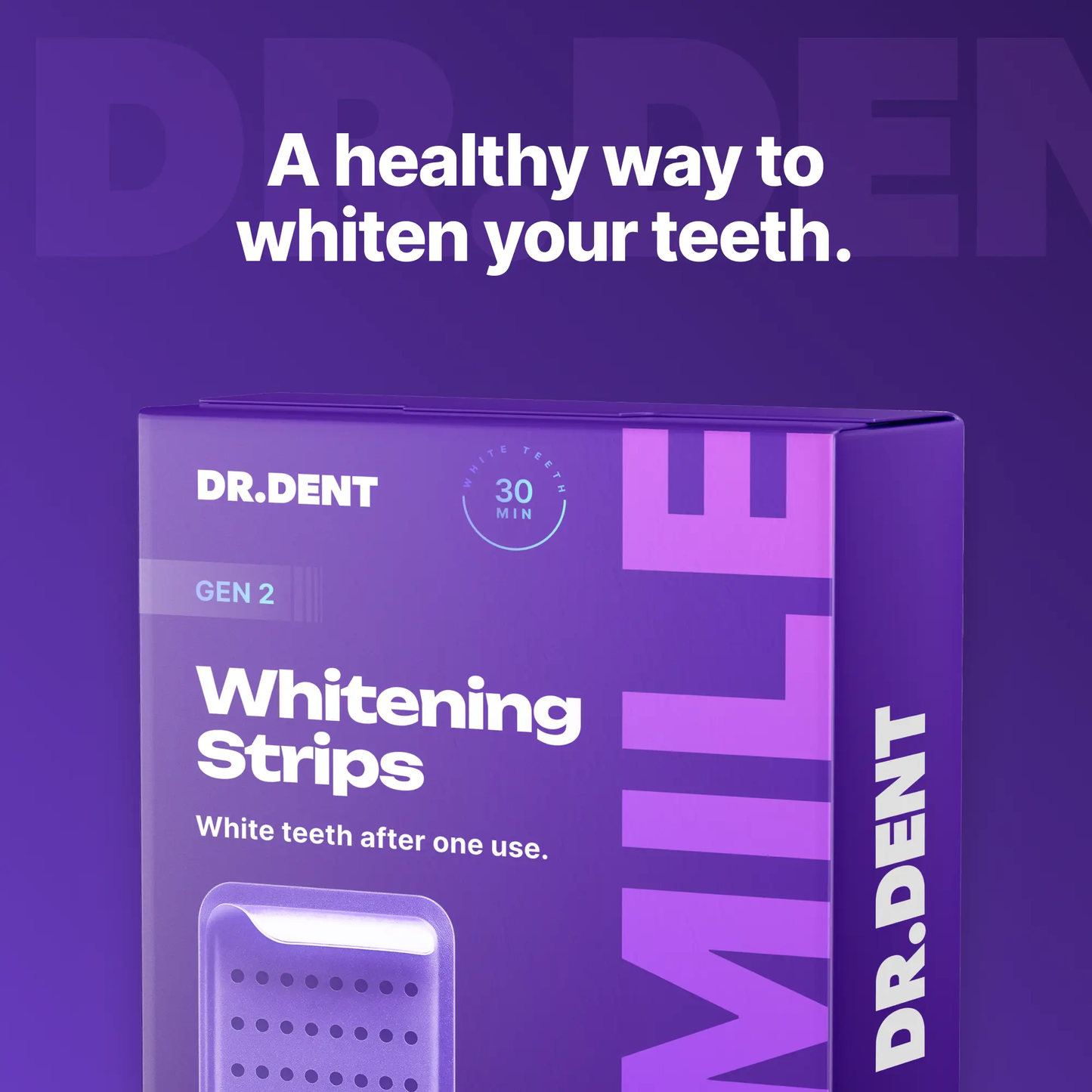 Purple Teeth Whitening Strips – Enamel Safe & Peroxide-Free Whitening